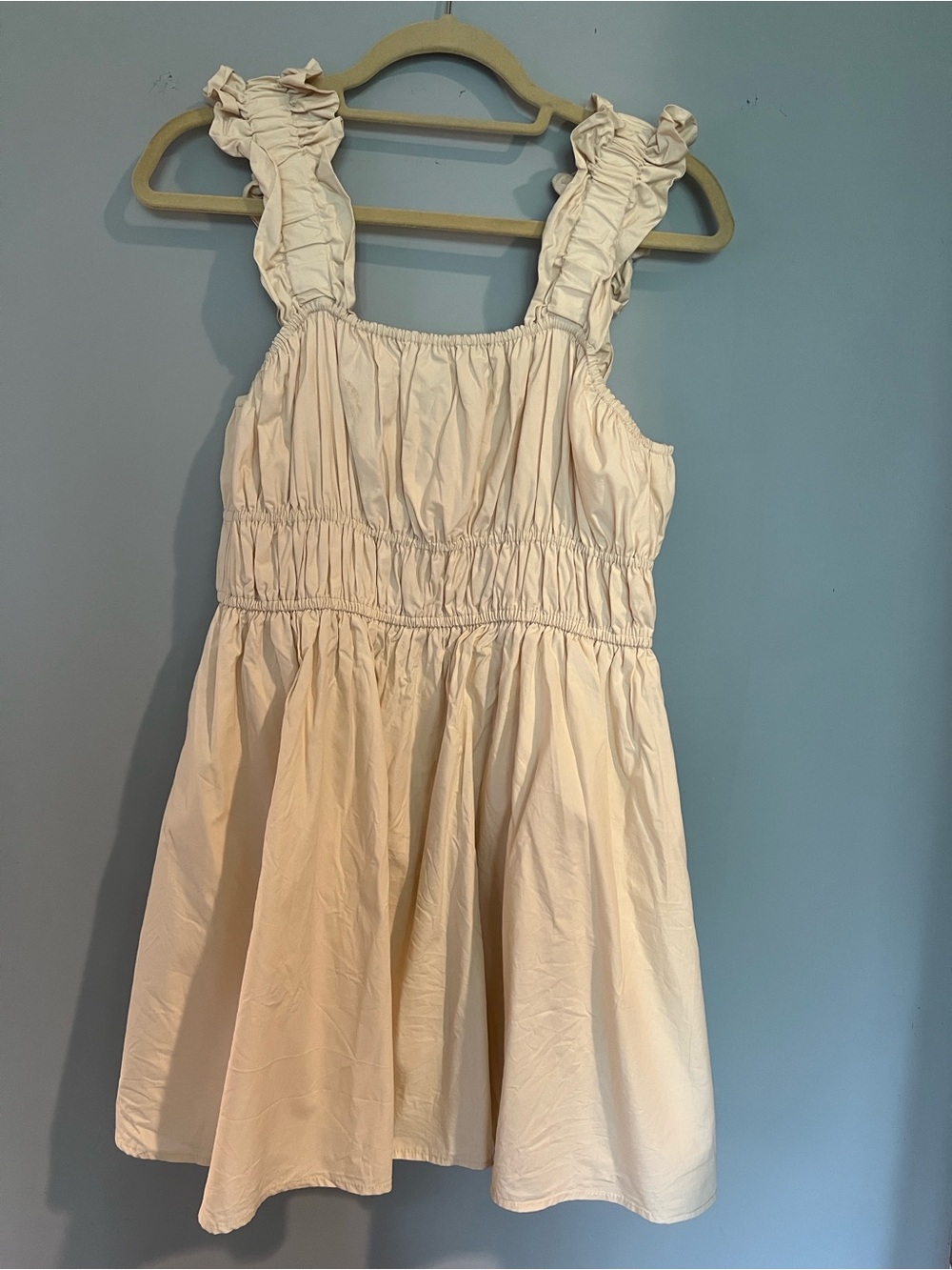 English Factory Cream Ruffled Square-Neck Mini Dress - Picture 2 of 3